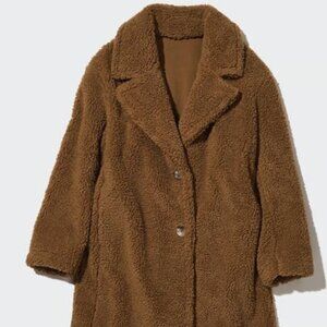 Uniqlo Brown Teddy Coat